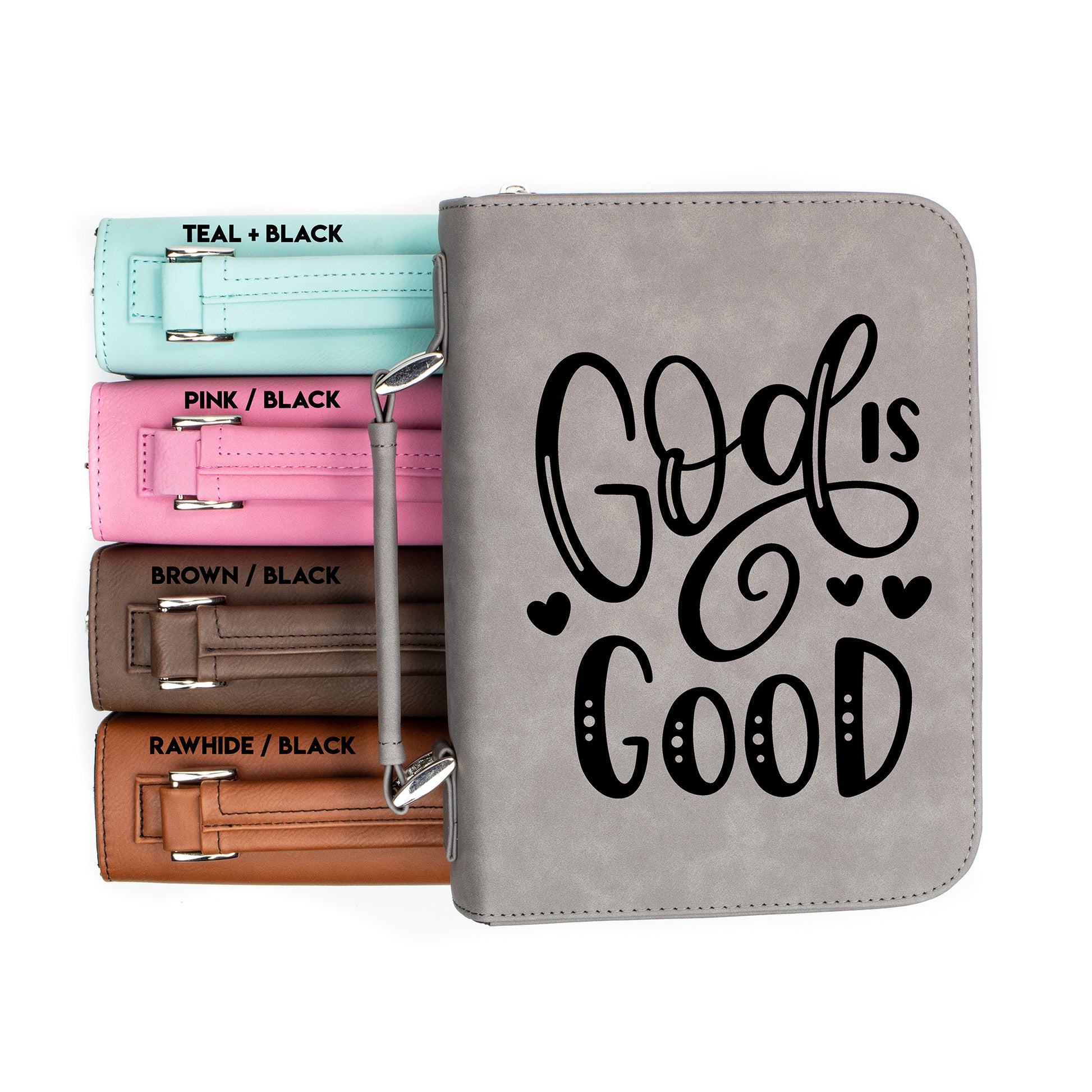 God Is Good Bible Book Cover | Faux Leather With Handle + Pockets
