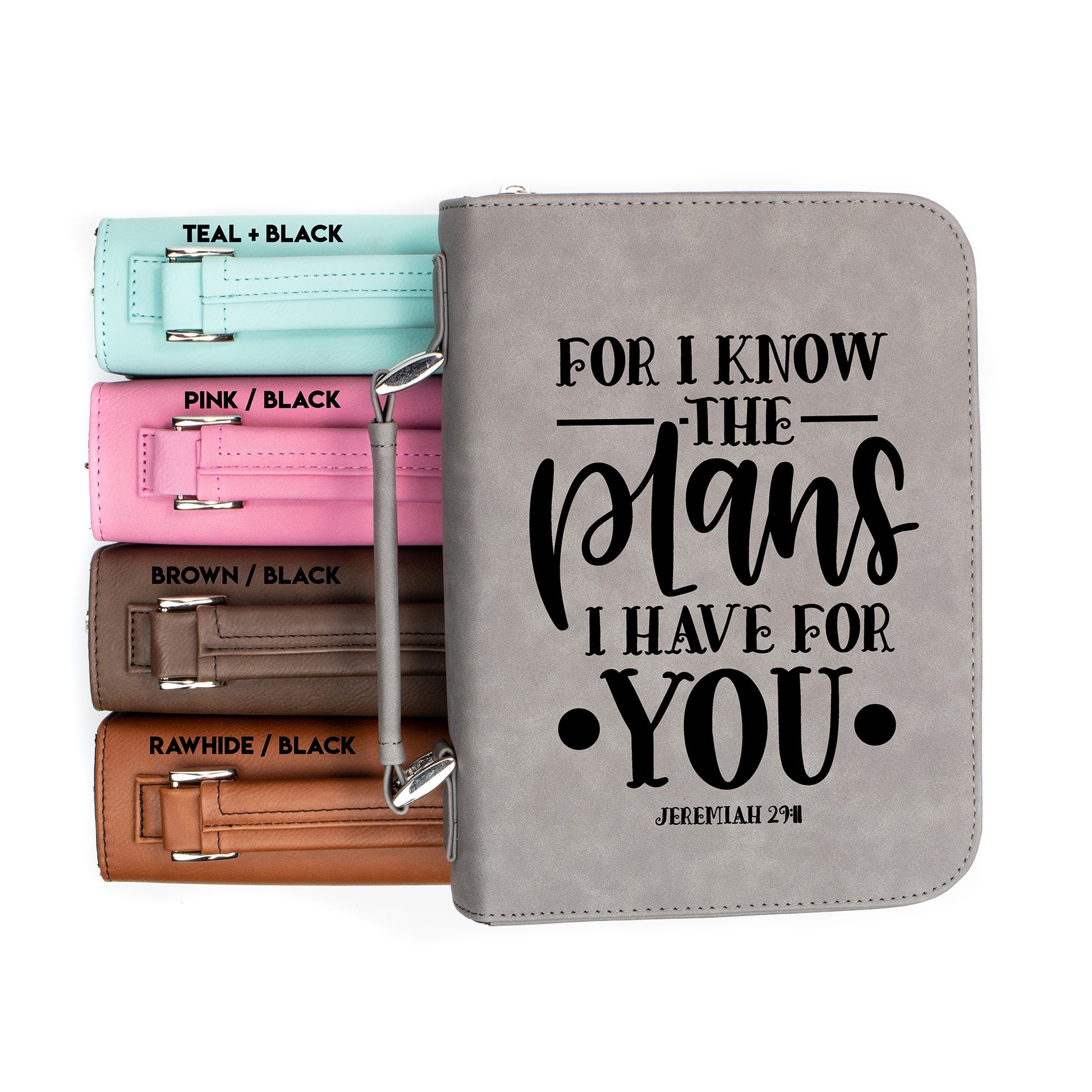 For I Know The Plans I Have For You Jeremiah 29:11 | Faux Leather With Handle + Pockets