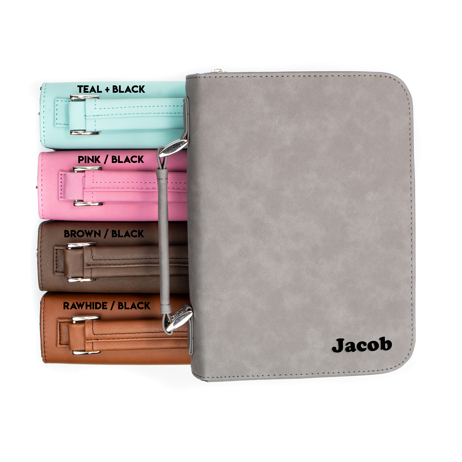 Personalized Bible Book Cover | Faux Leather With Handle + Pockets